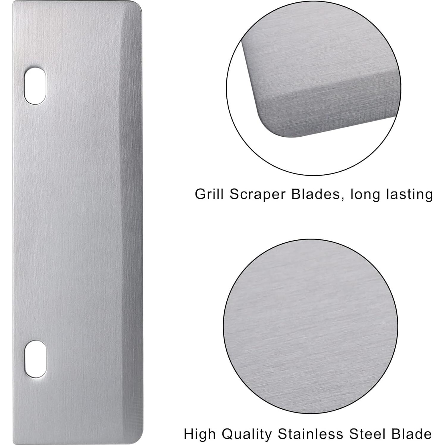 Raspador de Parrilla DELFINA con 4 Cuchillas de Acero Inoxidable