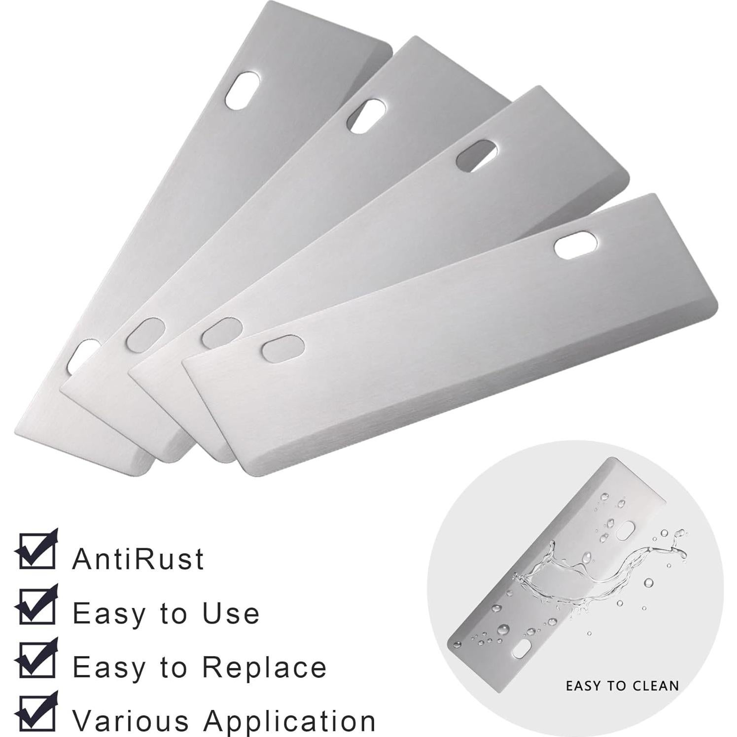 Raspador de Parrilla DELFINA con 4 Cuchillas de Acero Inoxidable