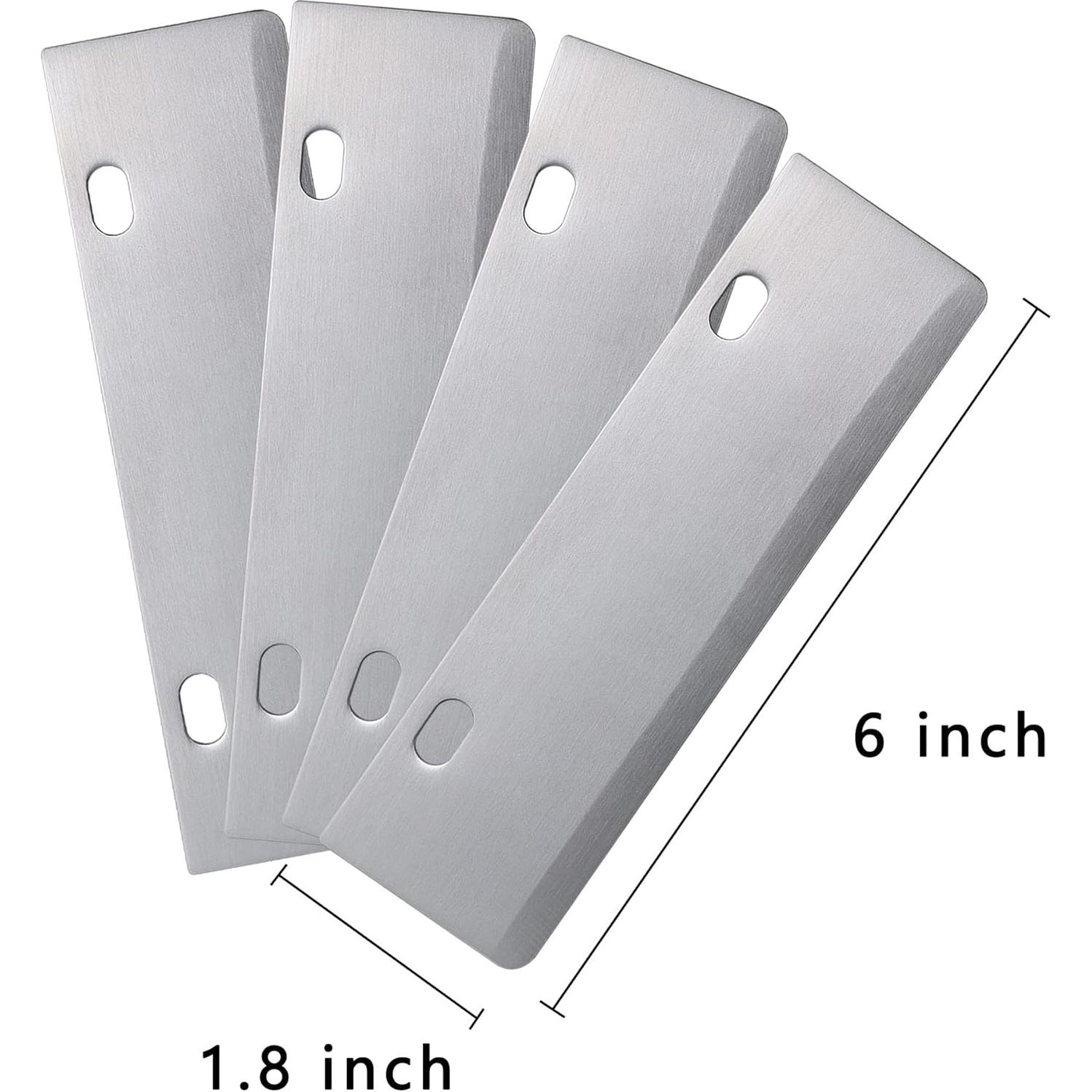 Raspador de Parrilla DELFINA con 4 Cuchillas de Acero Inoxidable