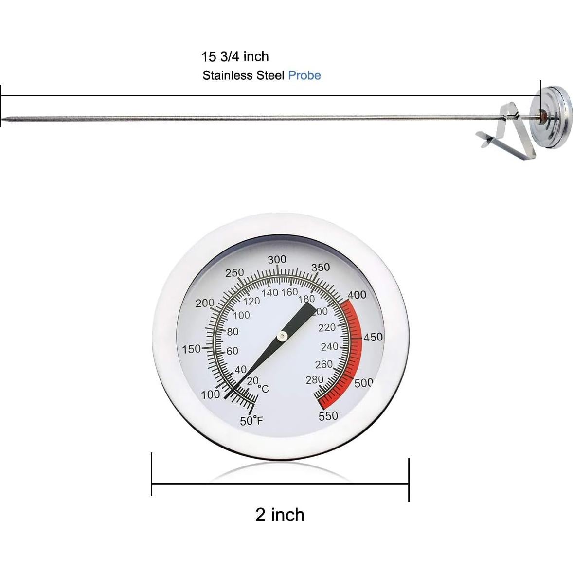 Termómetro de Freír Profundo Efeng Ef-B04 38.1 cm Acero Inoxidable