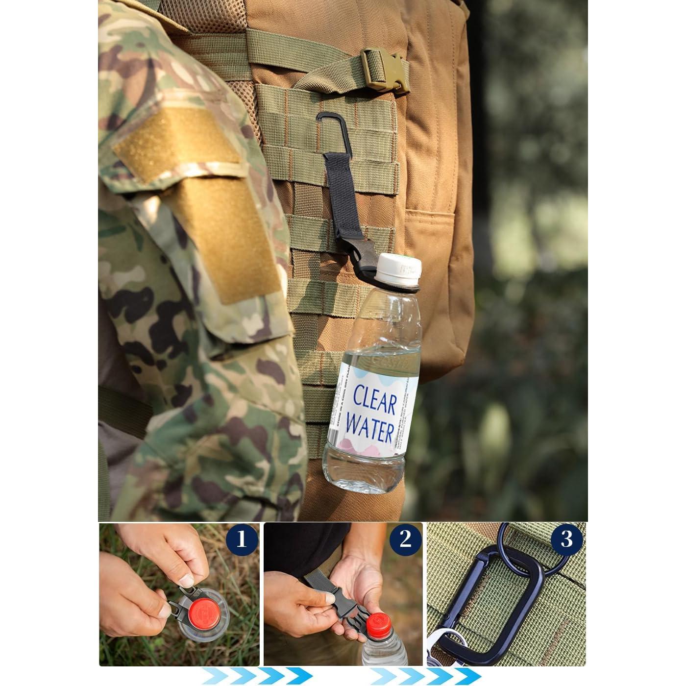 Clip de Hebilla Colgante ZXZone para Botella de Agua - 2 Piezas