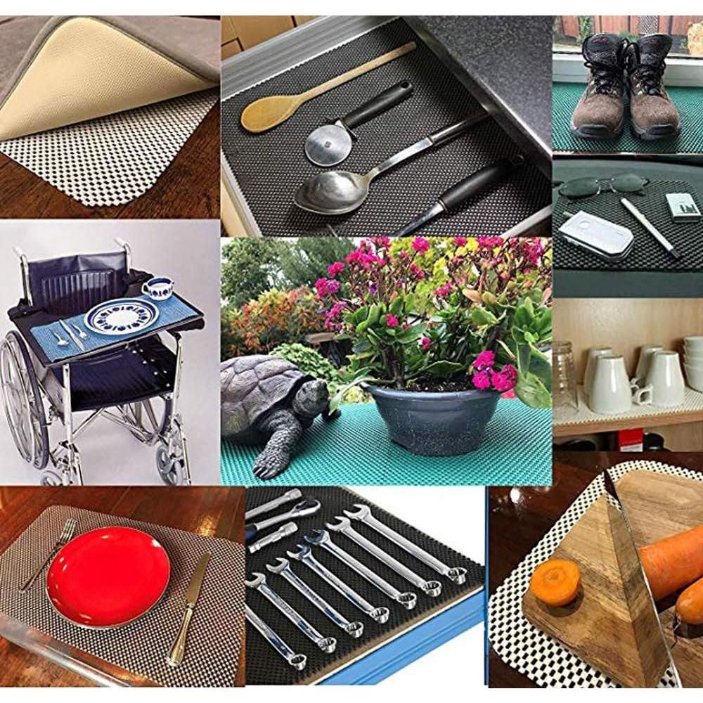 Forro Antideslizante de Estante L7HWDP 200x30 cm Beige PVC