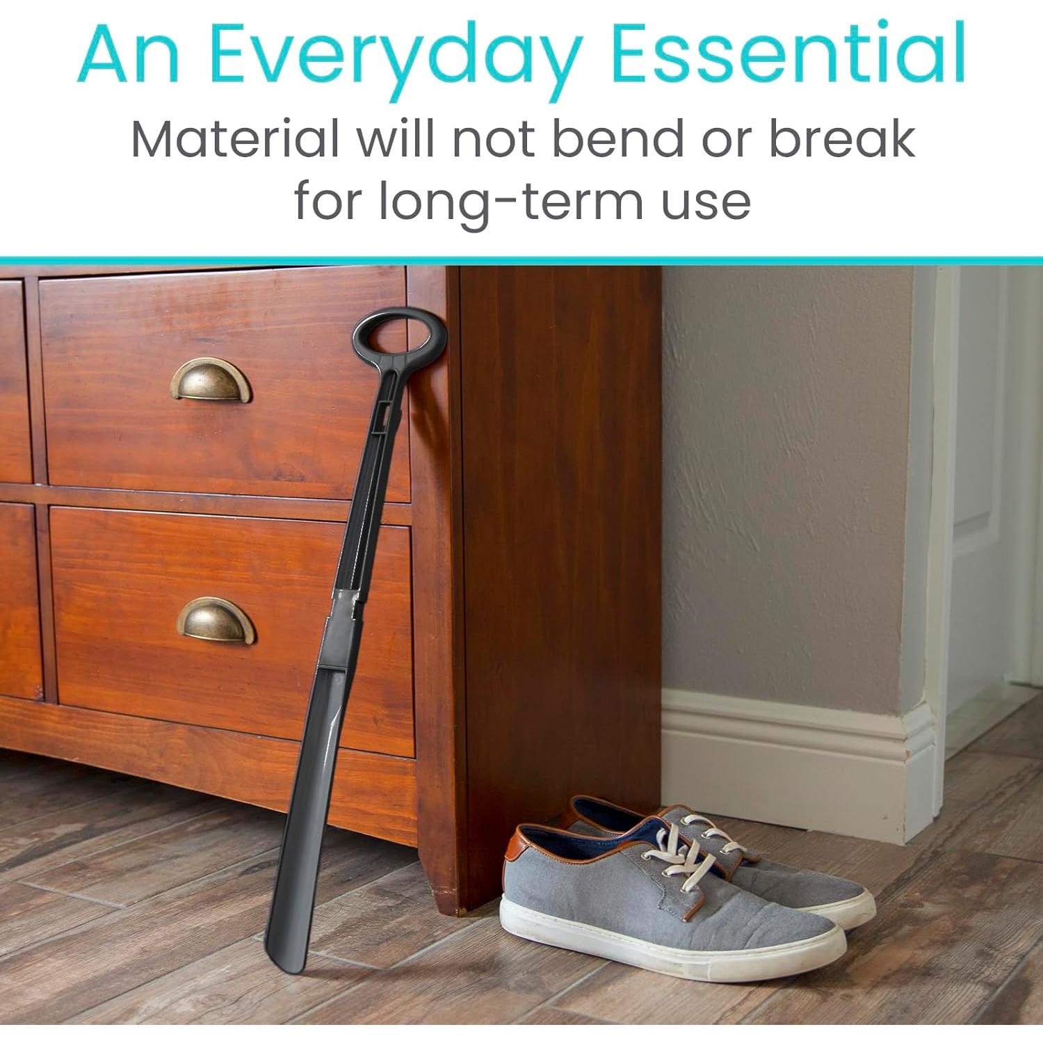 Calzador Largo Plegable Vive Health 58 cm con Mango Cómodo