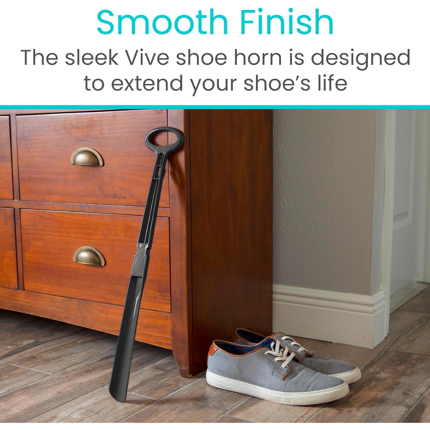 Calzador Largo Plegable Vive Health 58 cm con Mango Cómodo