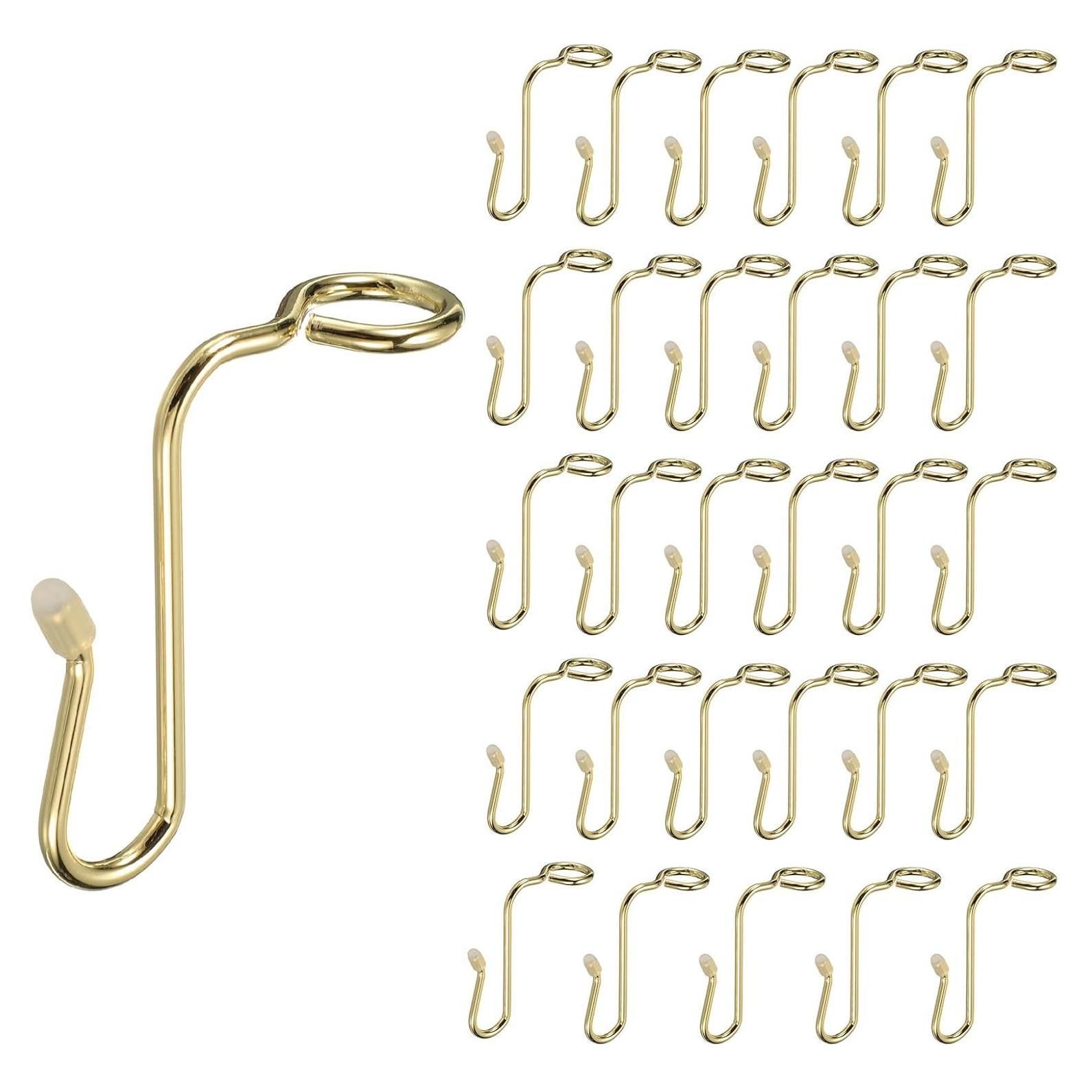 Ganchos Conectores para Perchas uxcell - 30 Pcs Acero Inoxidable Dorado