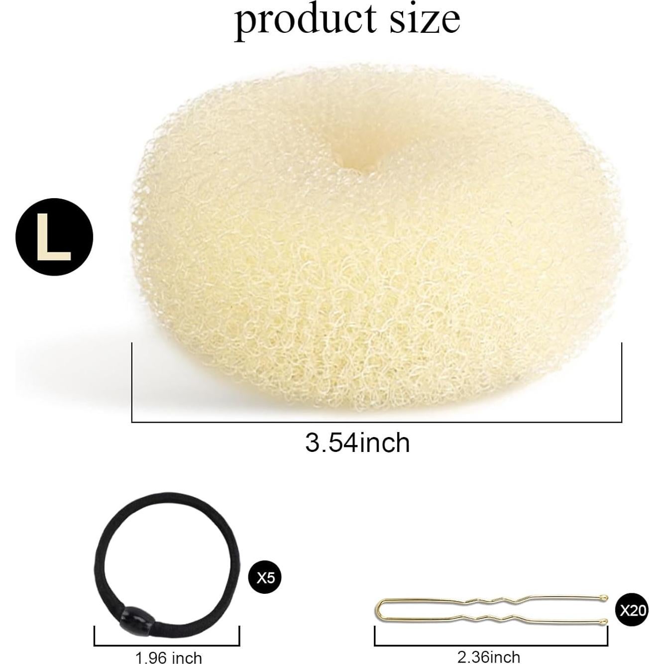 Kit de Hacedores de Moño HOFASON 6 Piezas Beige 9 cm