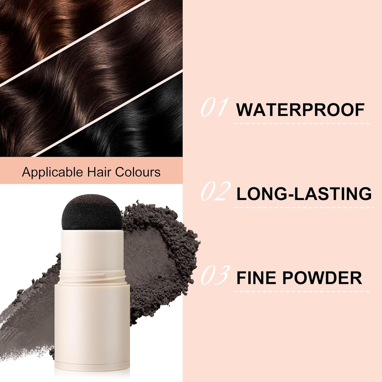 Barra de Polvo para Línea de Cabello Boobeen - Impermeable y Natural