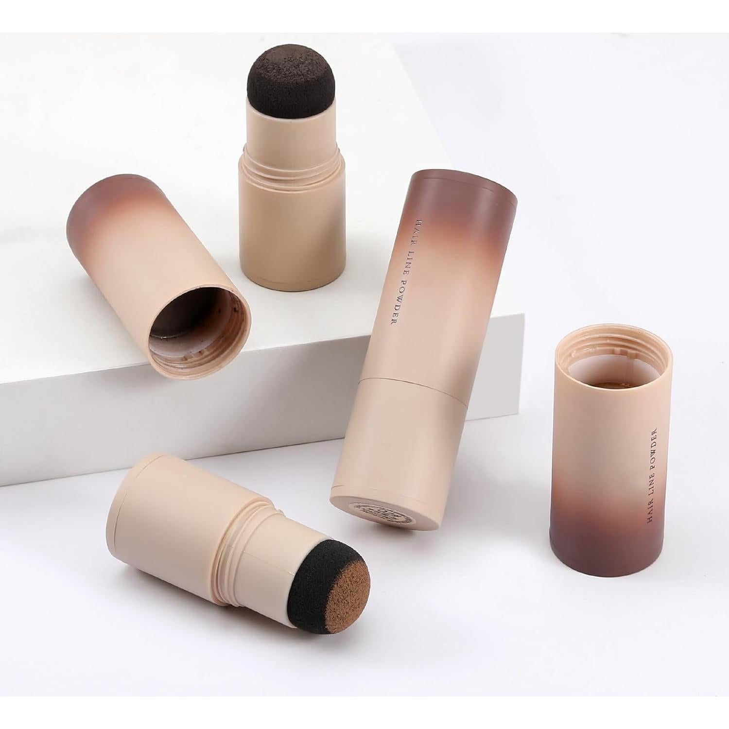 Barra de Polvo para Línea de Cabello Boobeen - Impermeable y Natural