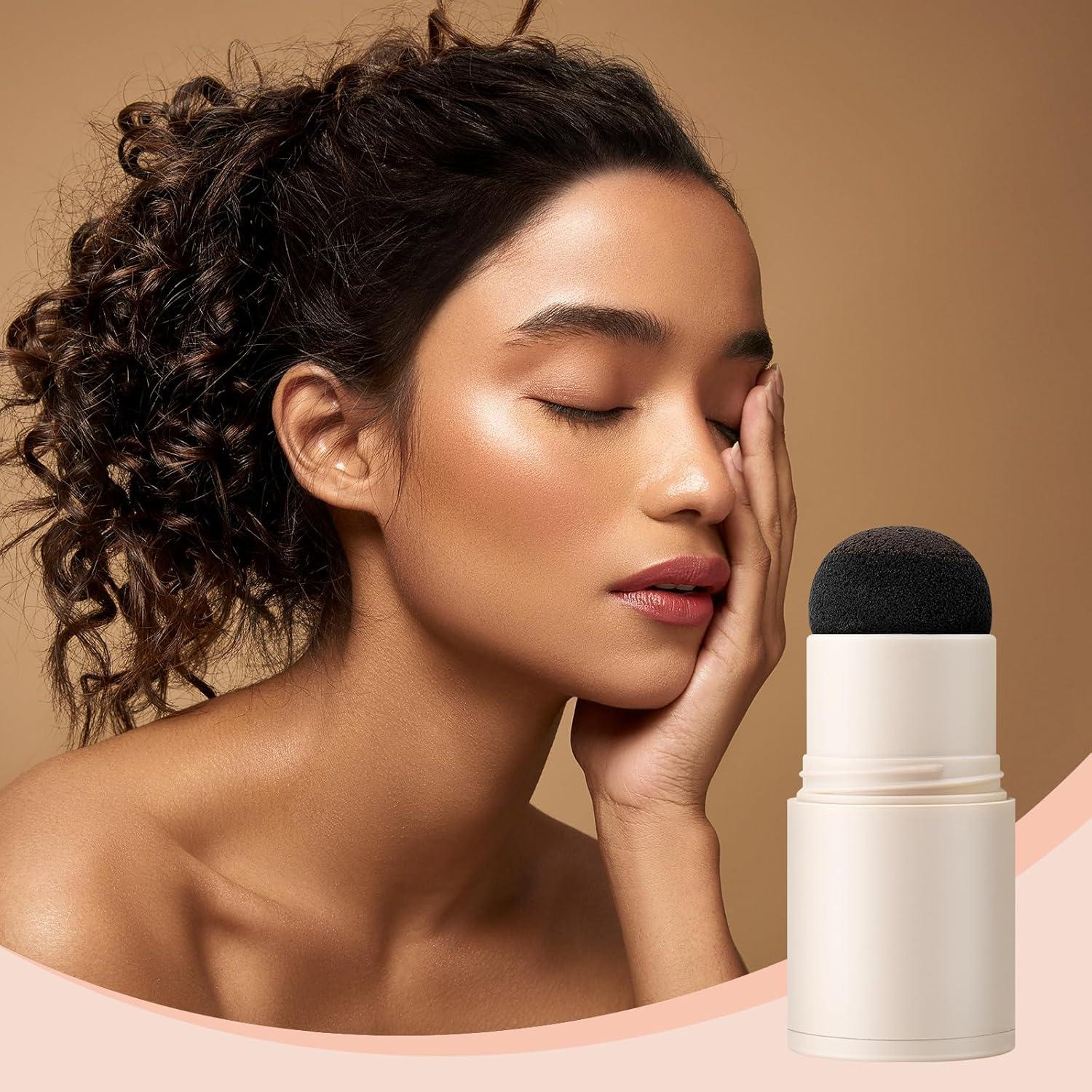 Barra de Polvo para Línea de Cabello Boobeen - Impermeable y Natural