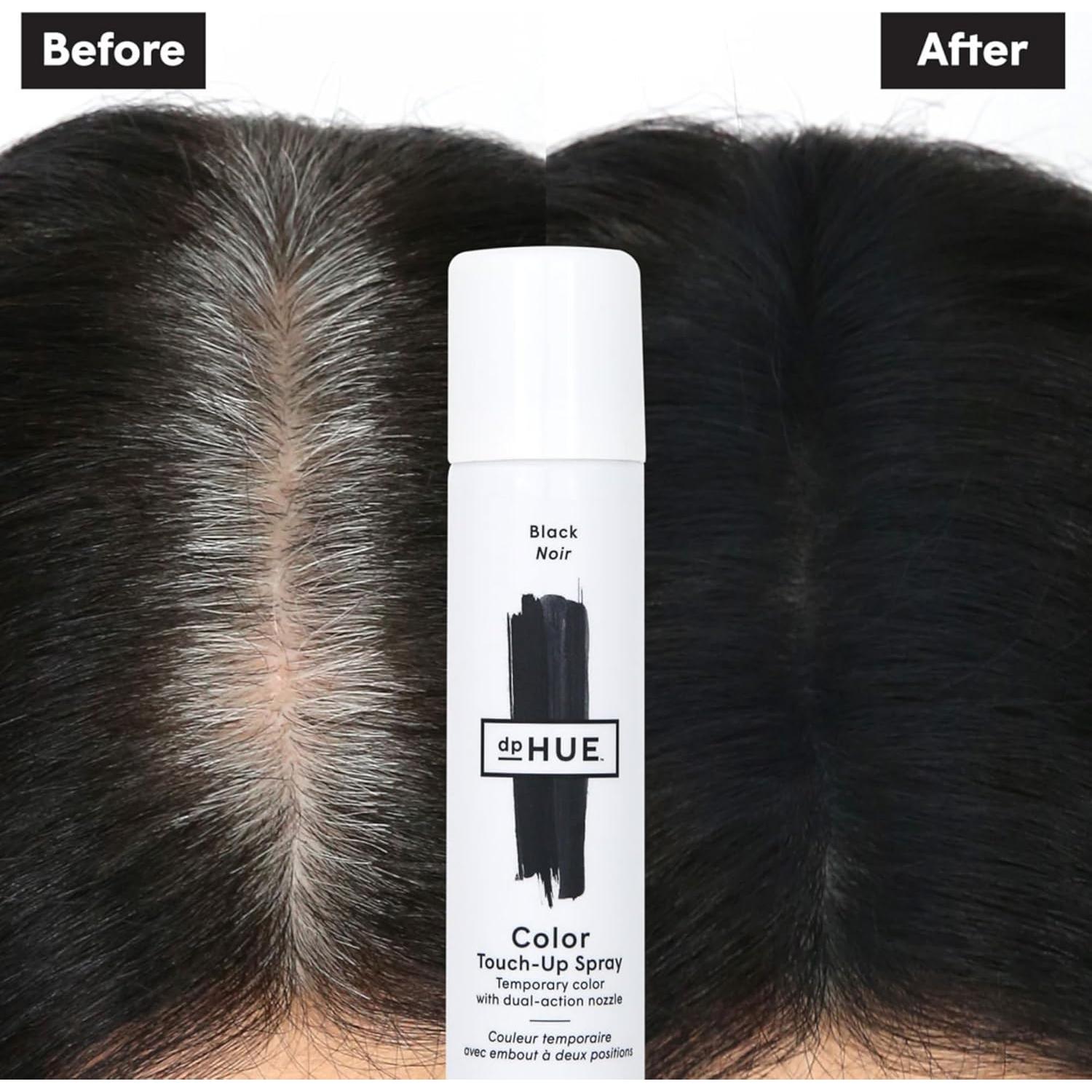 dpHUE Spray Color Touch-Up Negro 53.24 ml - Retoque Canas