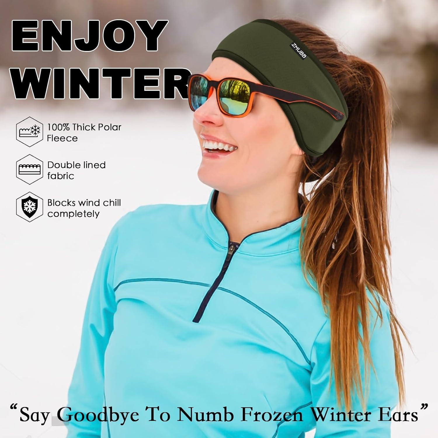 Banda Calentadora de Oídos Forro Polar Ejército Unisex