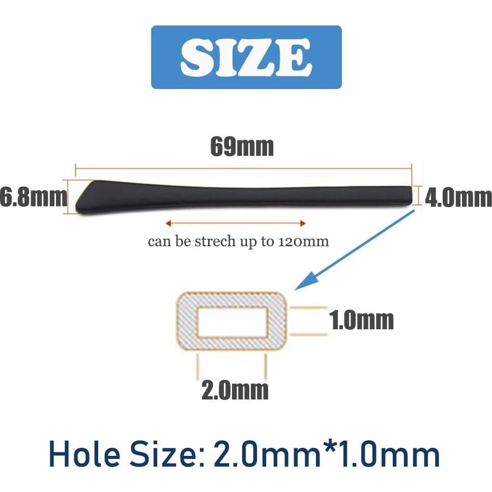 Puntas de Silicona Antideslizantes OPUGIT para Gafas - 8 Pares
