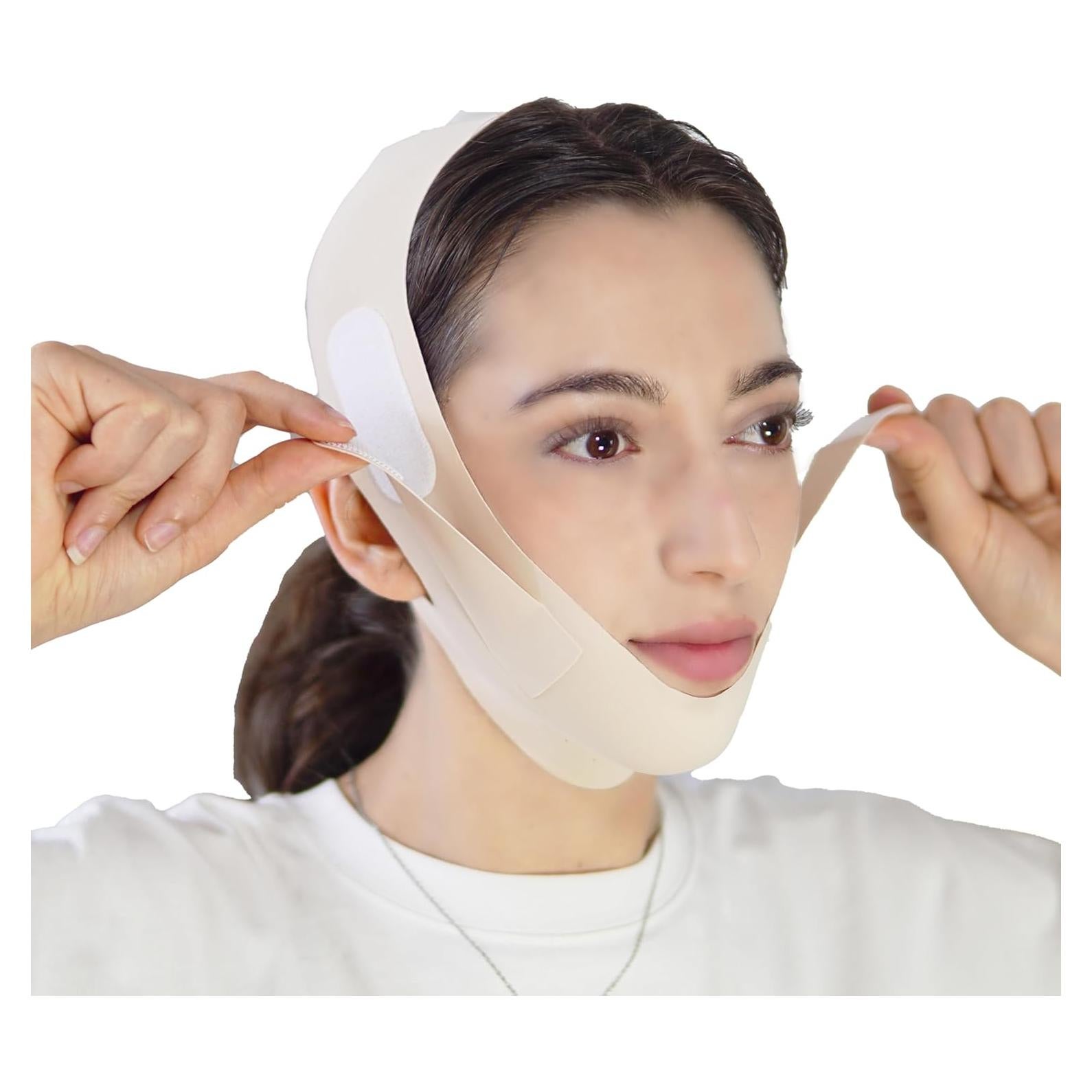 Correa de Elevación Facial en V SUNILLUMA - Beige