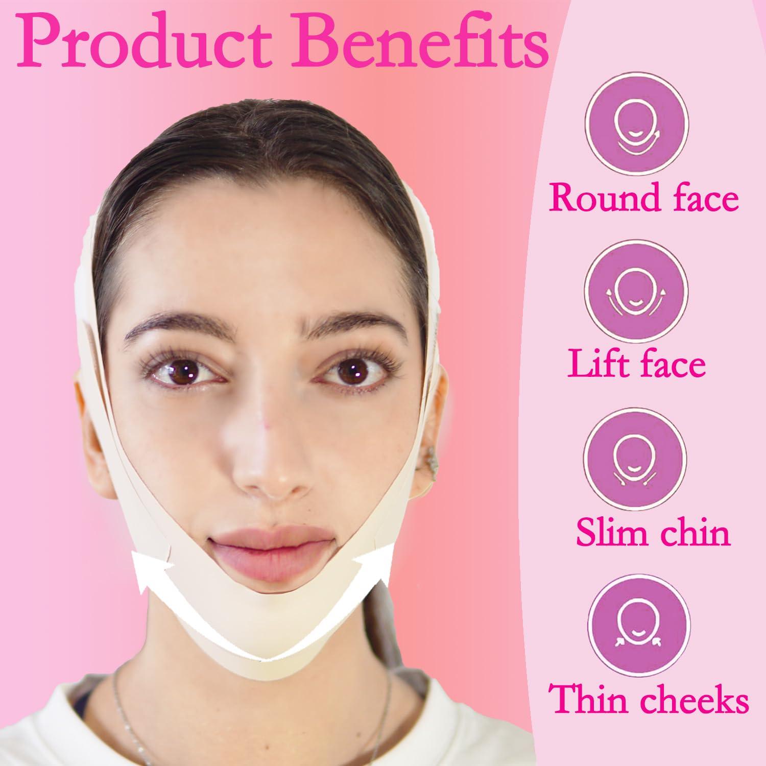 Correa de Elevación Facial en V SUNILLUMA - Beige