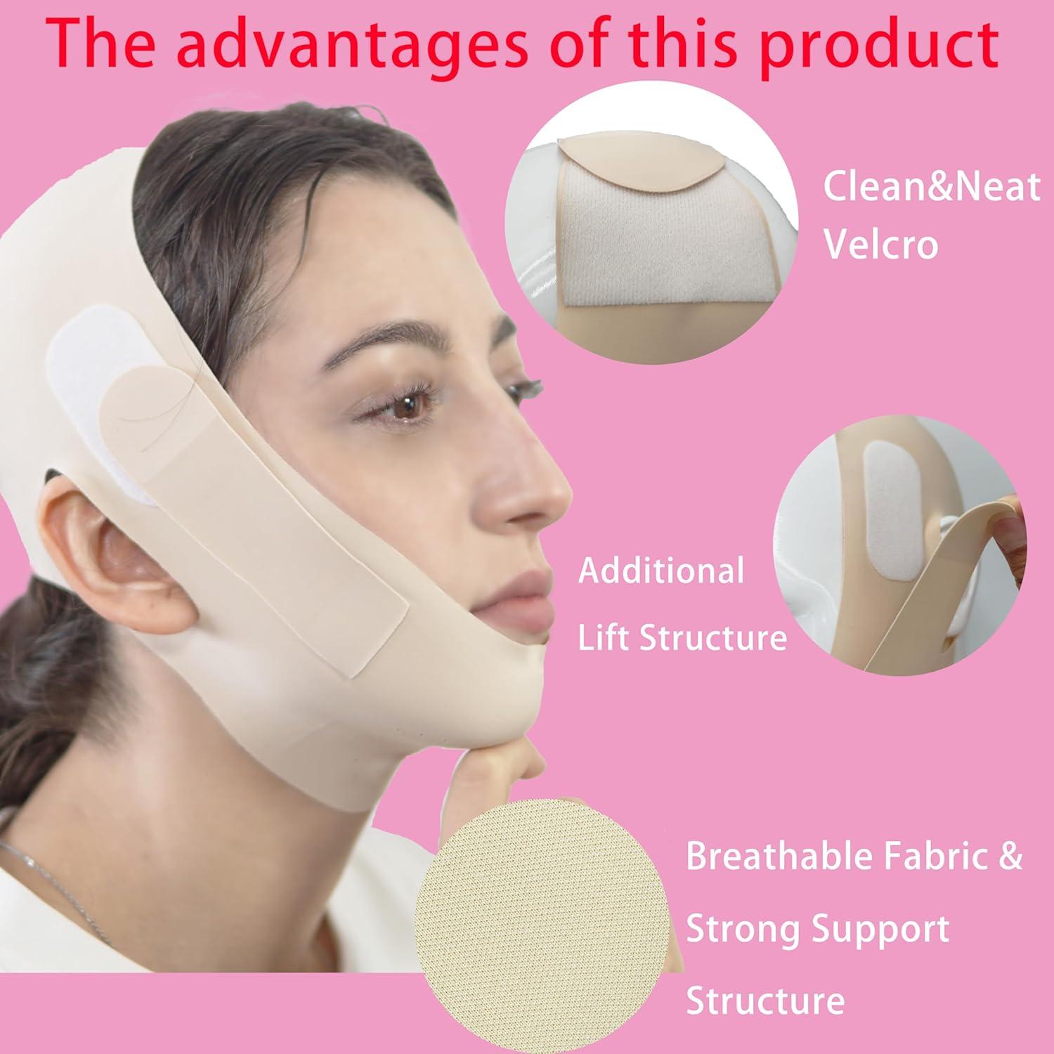 Correa de Elevación Facial en V SUNILLUMA - Beige