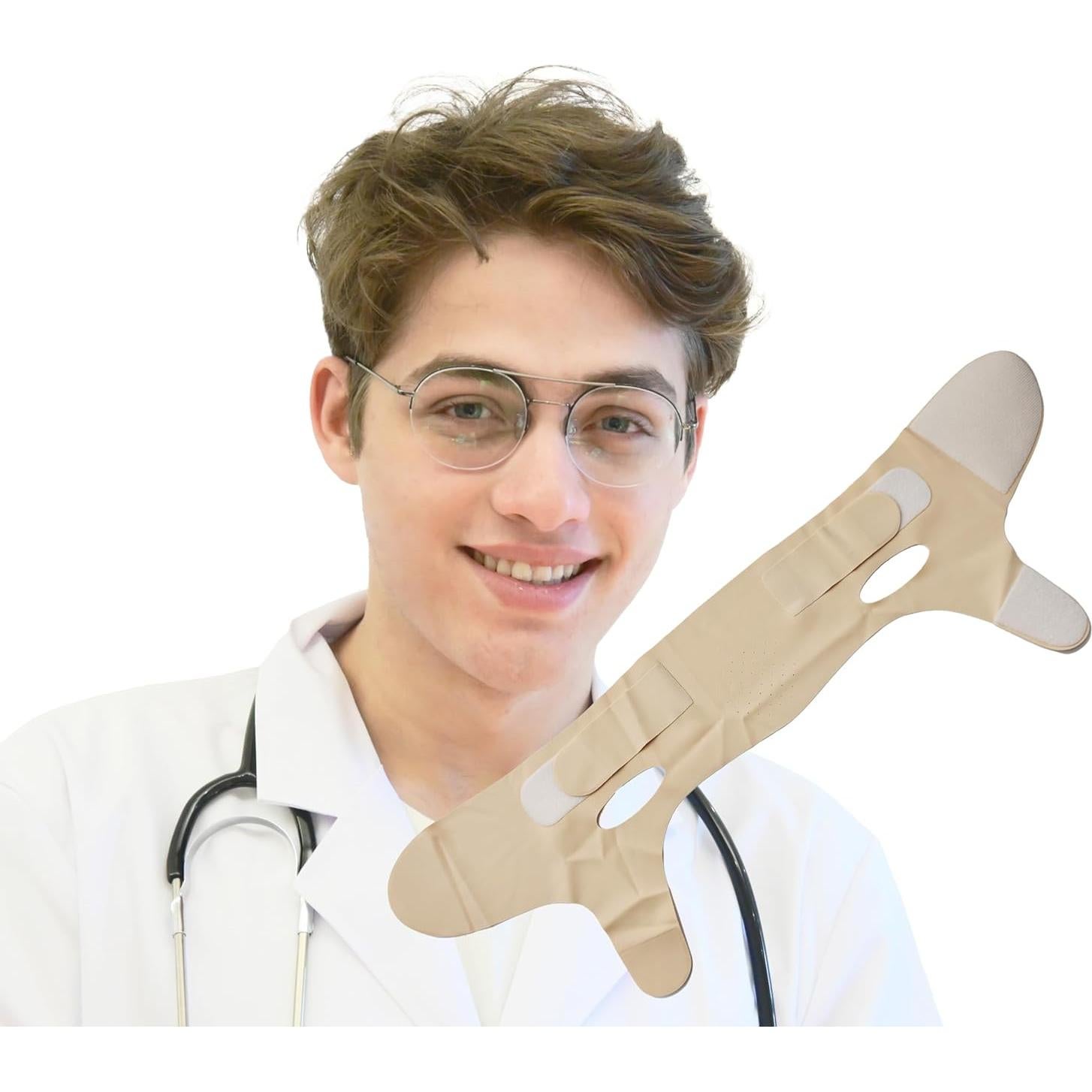 Correa de Elevación Facial en V SUNILLUMA - Beige