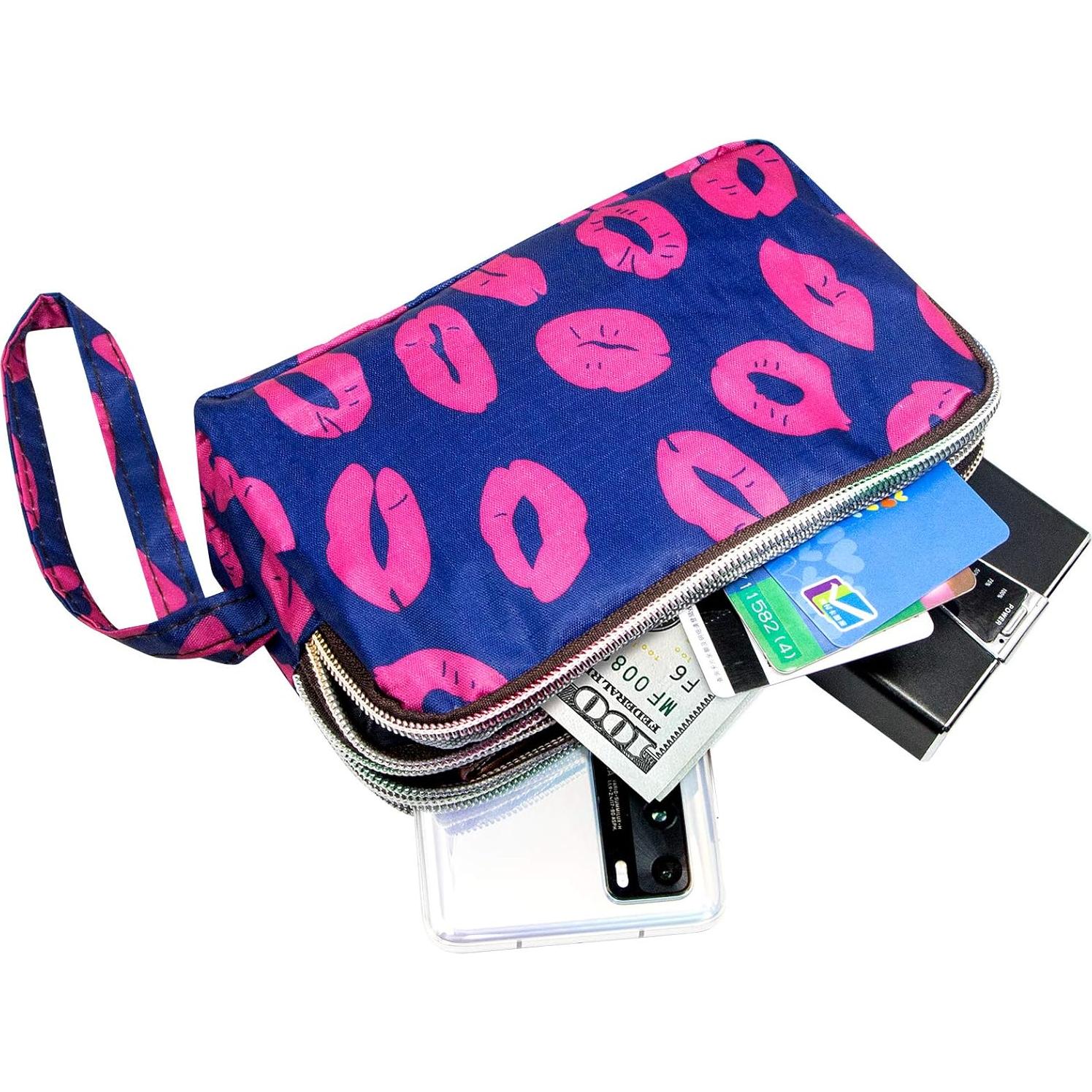 Cartera de Muñeca BIAOTIE Impermeable de Nylon 18x12cm