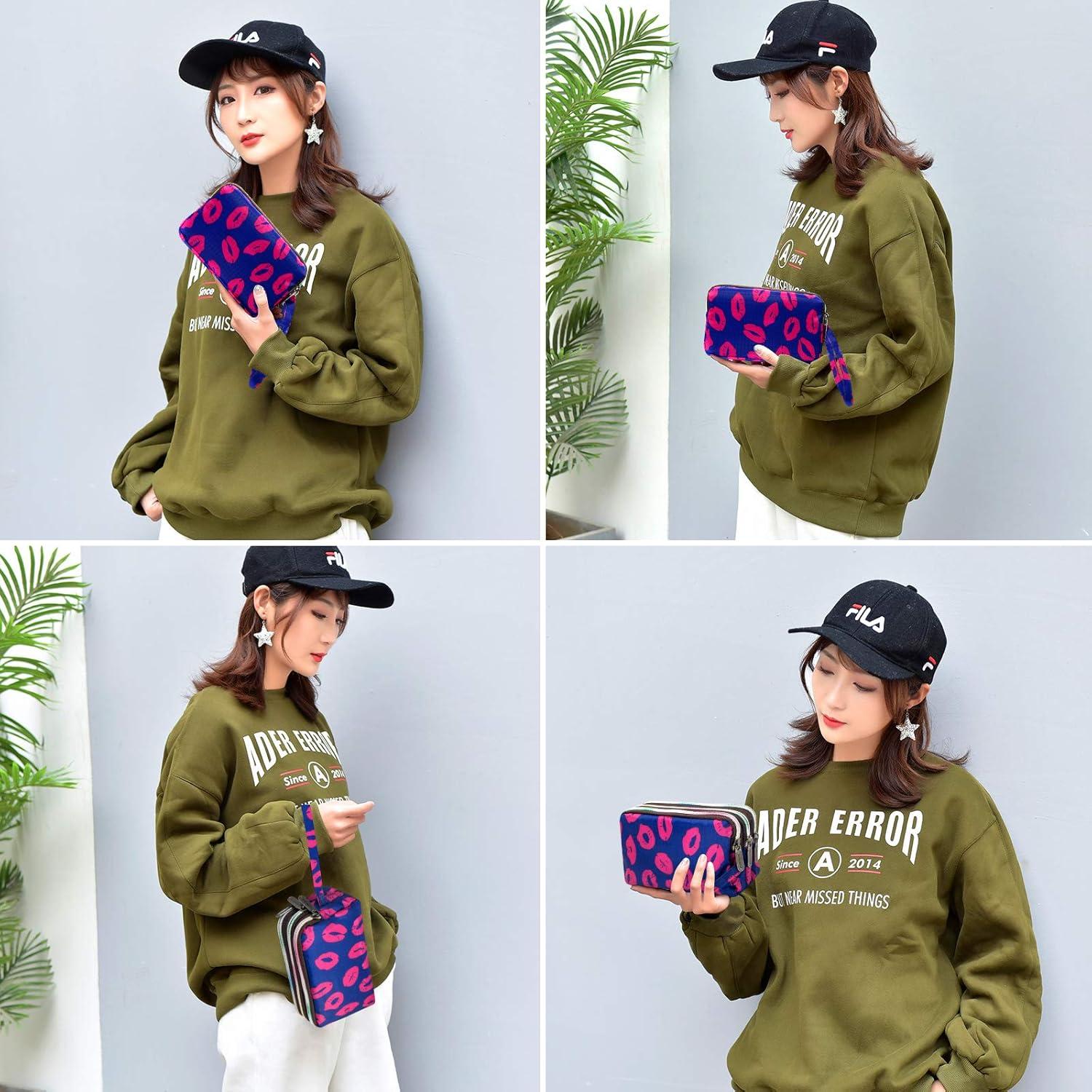 Cartera de Muñeca BIAOTIE Impermeable de Nylon 18x12cm