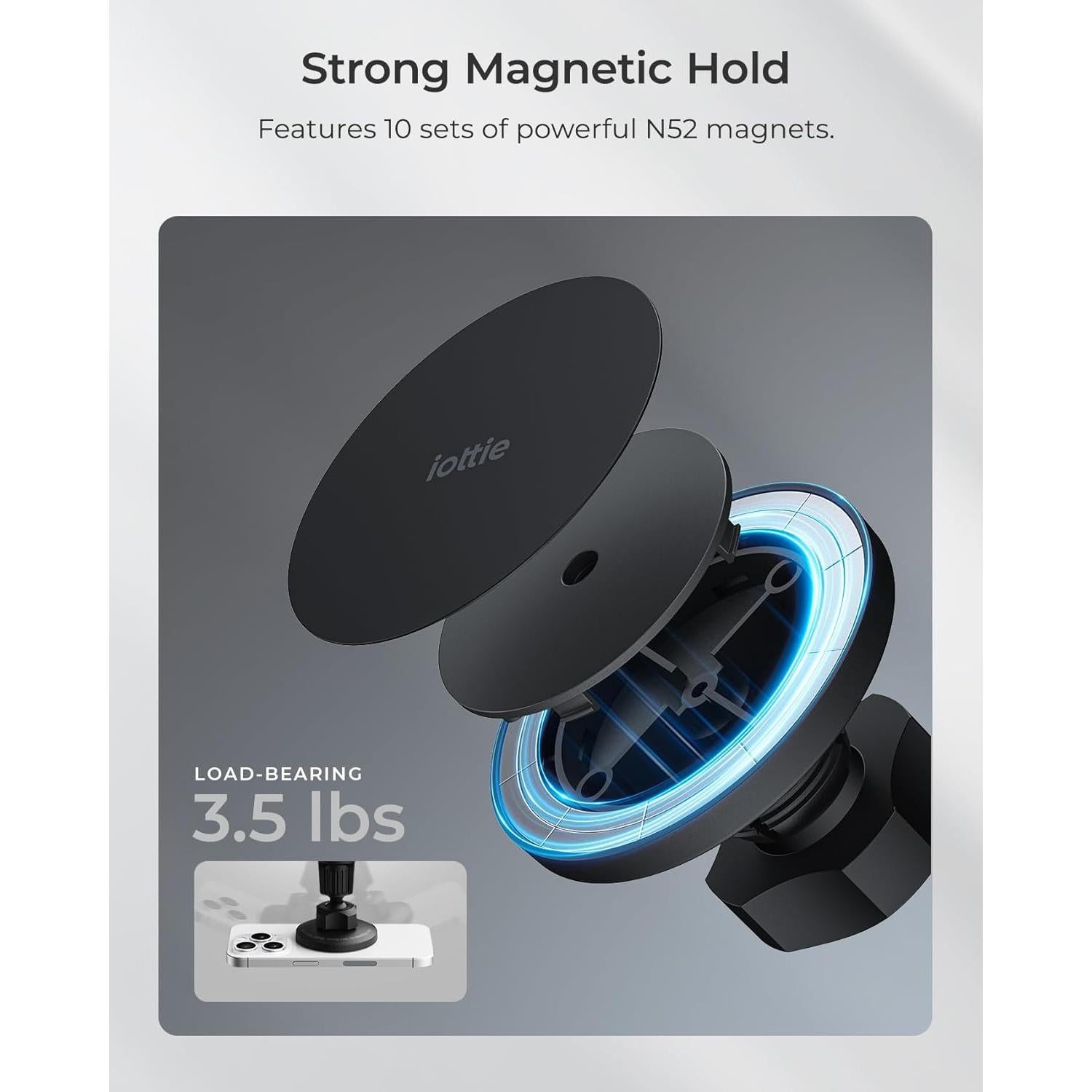 Soporte Magnético iOttie iTap 3 para Ventilación de Auto