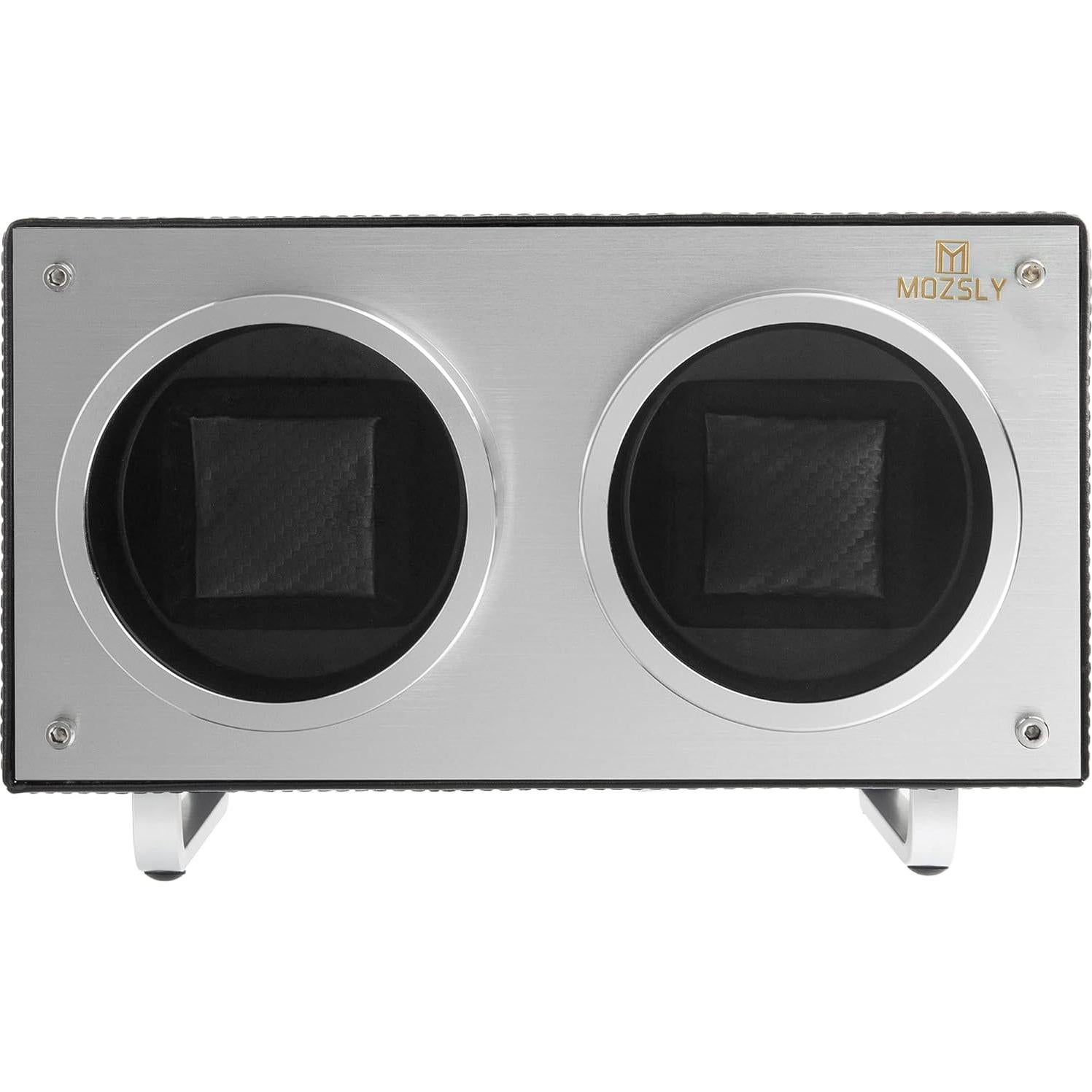 Winder Doble para Relojes Automáticos MOZSLY Negro 22.86x17.78cm