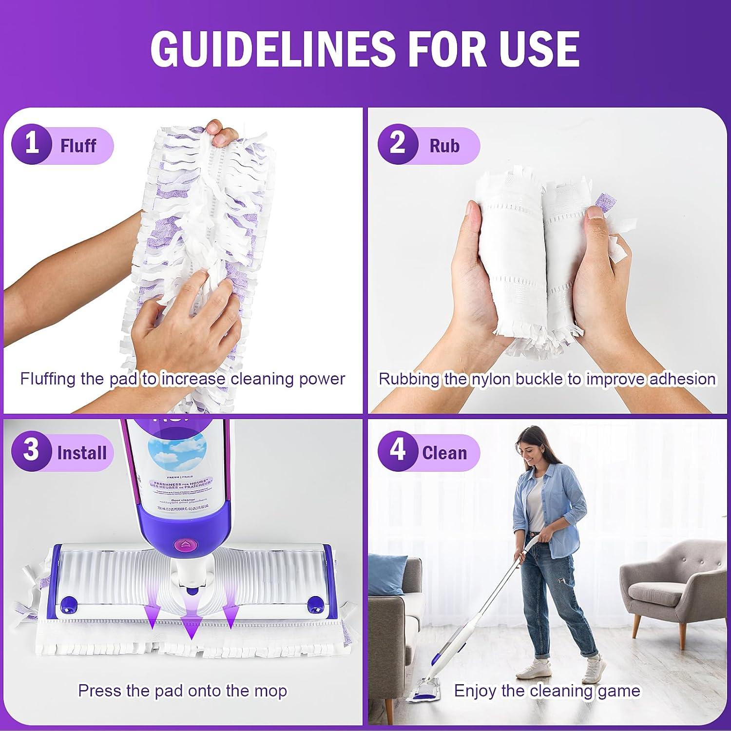 20 Almohadillas Desechables Bisenkud para Mopa Power Mop