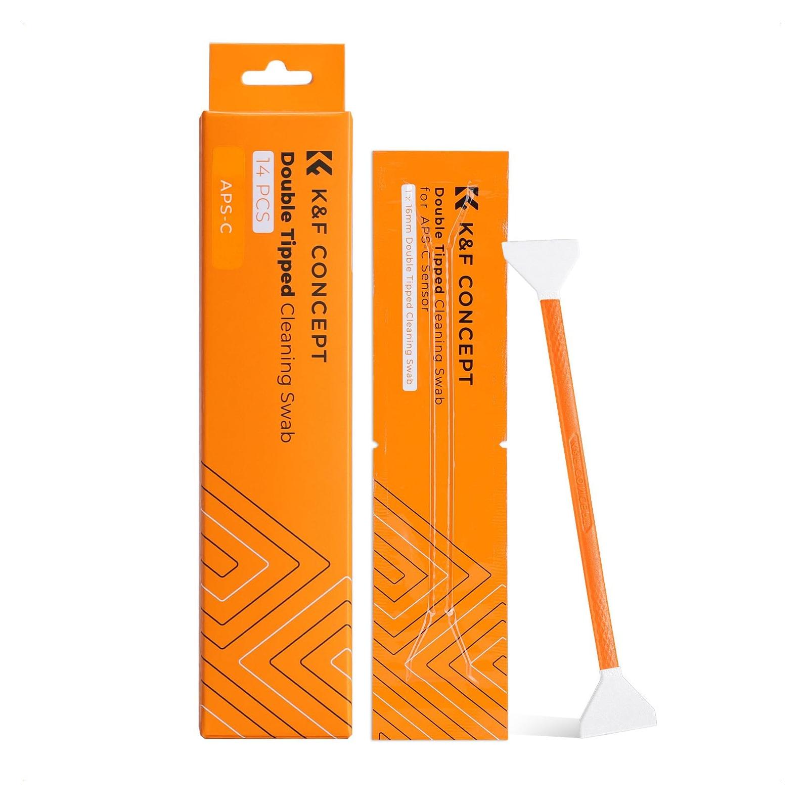 Kit de Limpieza de Sensor K&F Concept 14pcs Doble Punta 16mm