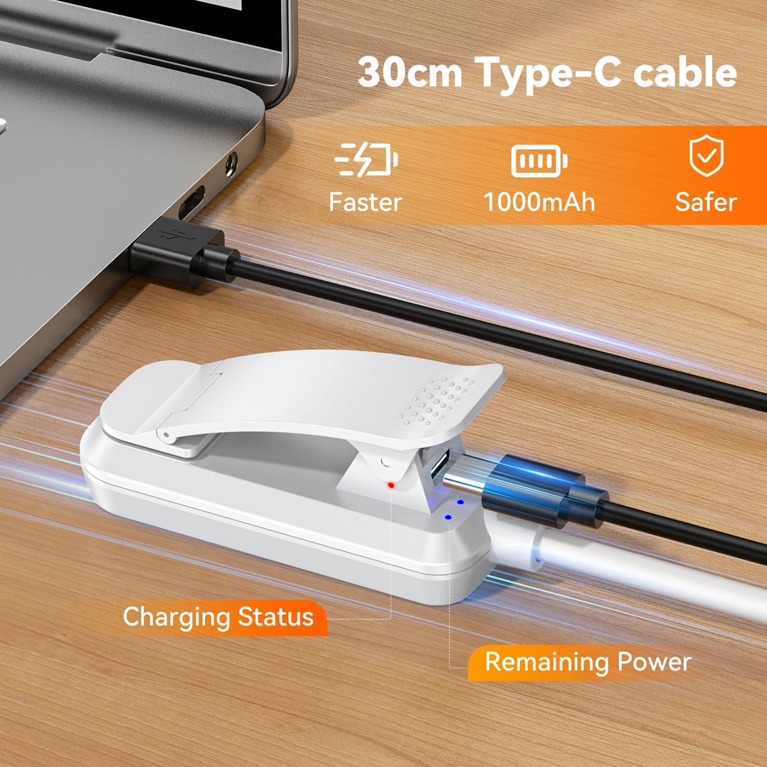 Luz de Libro LED Recargable Sotipevs YD-330 Blanca 3 Temperaturas