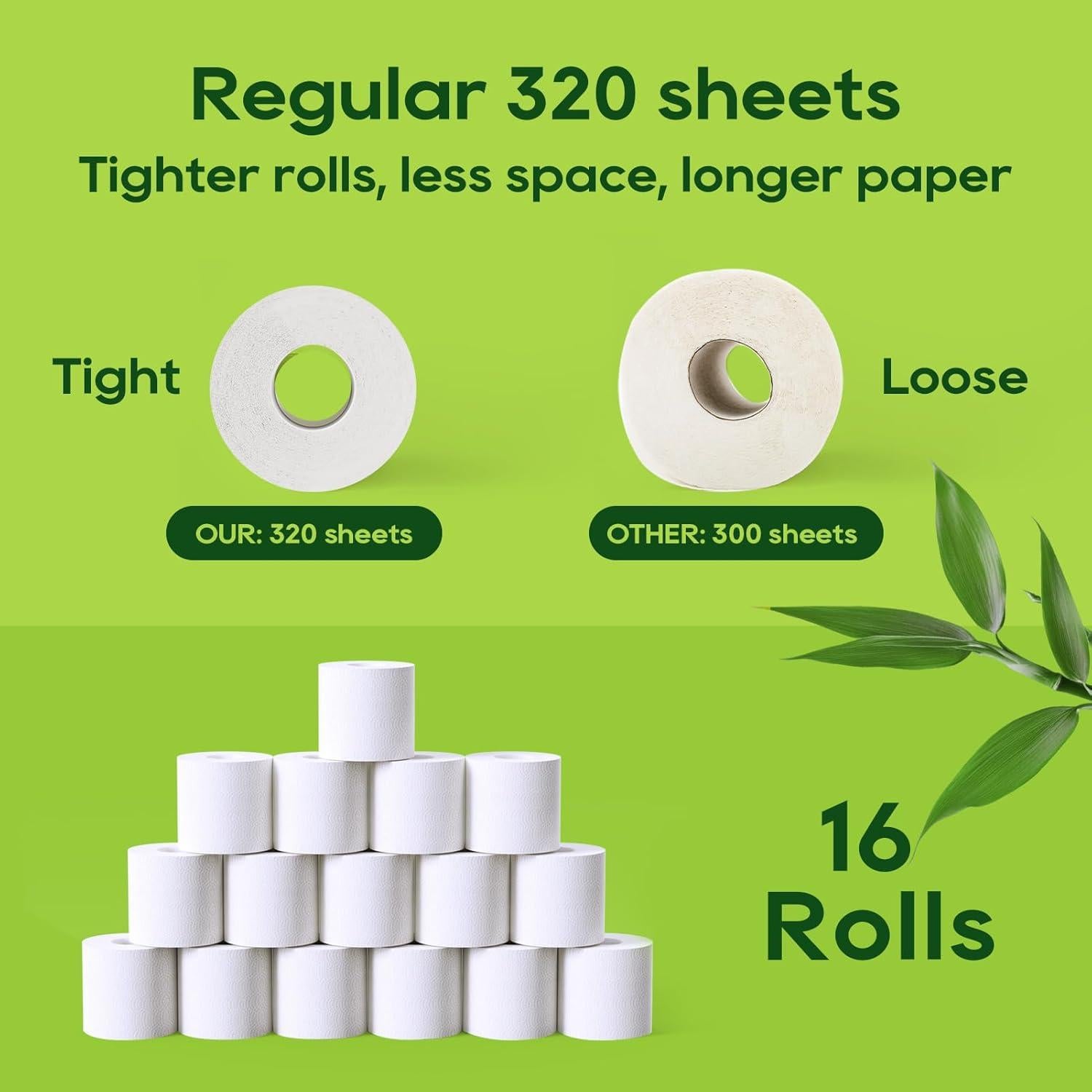 Papel Higiénico Ecológico ECOLipak de Bambú - 16 Rollos Dobles