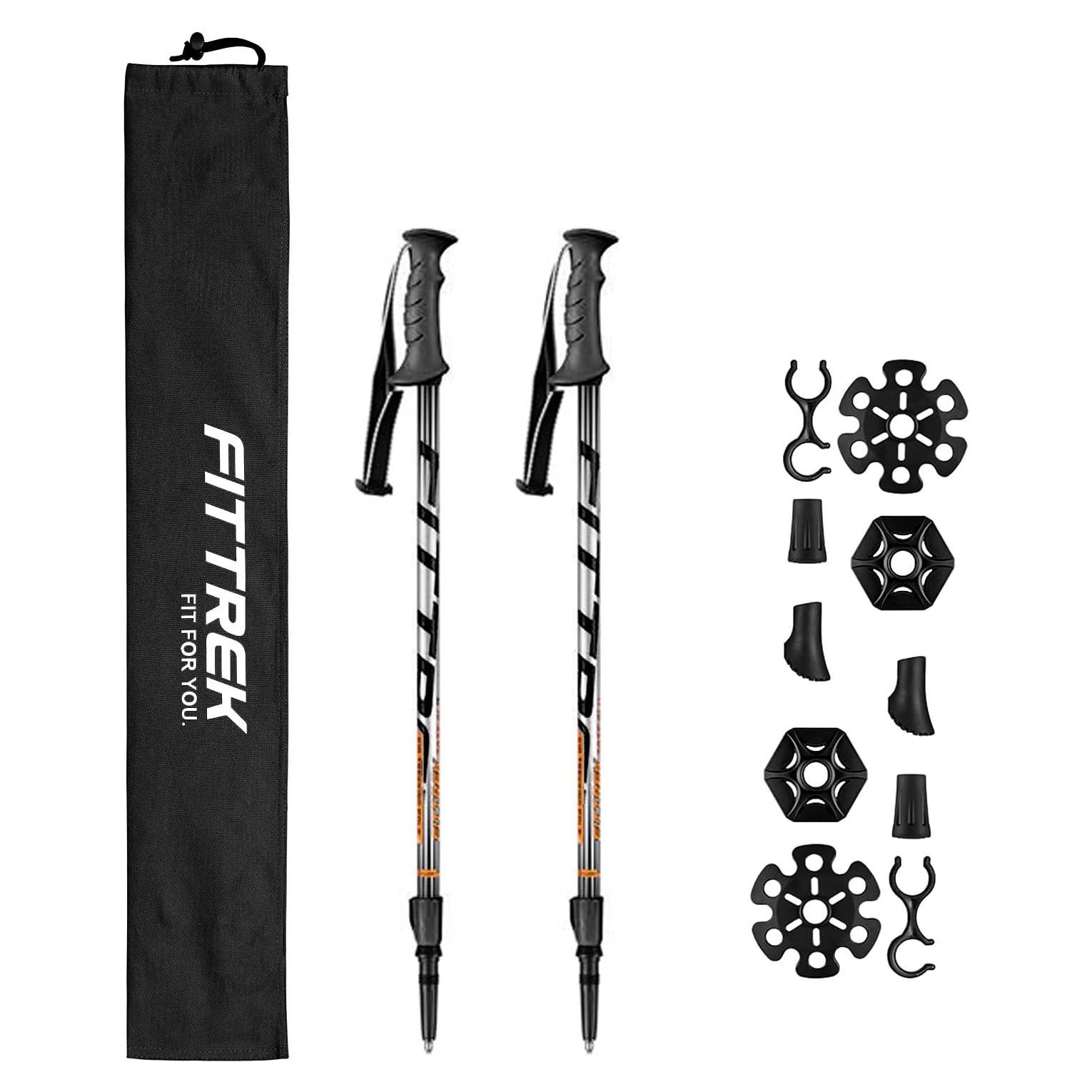 Bastones de Senderismo para Niños FitTrek Telescópicos 2 Pzas