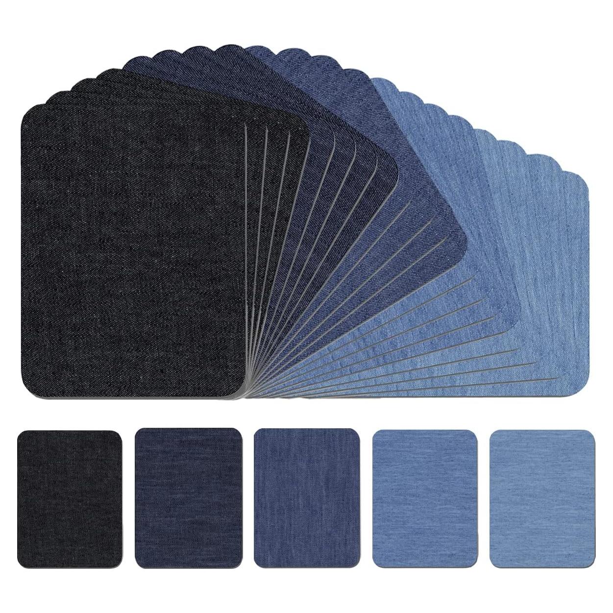 Paquete de 20 Parches de Denim Jremreo 9.5x12.5cm Variedad