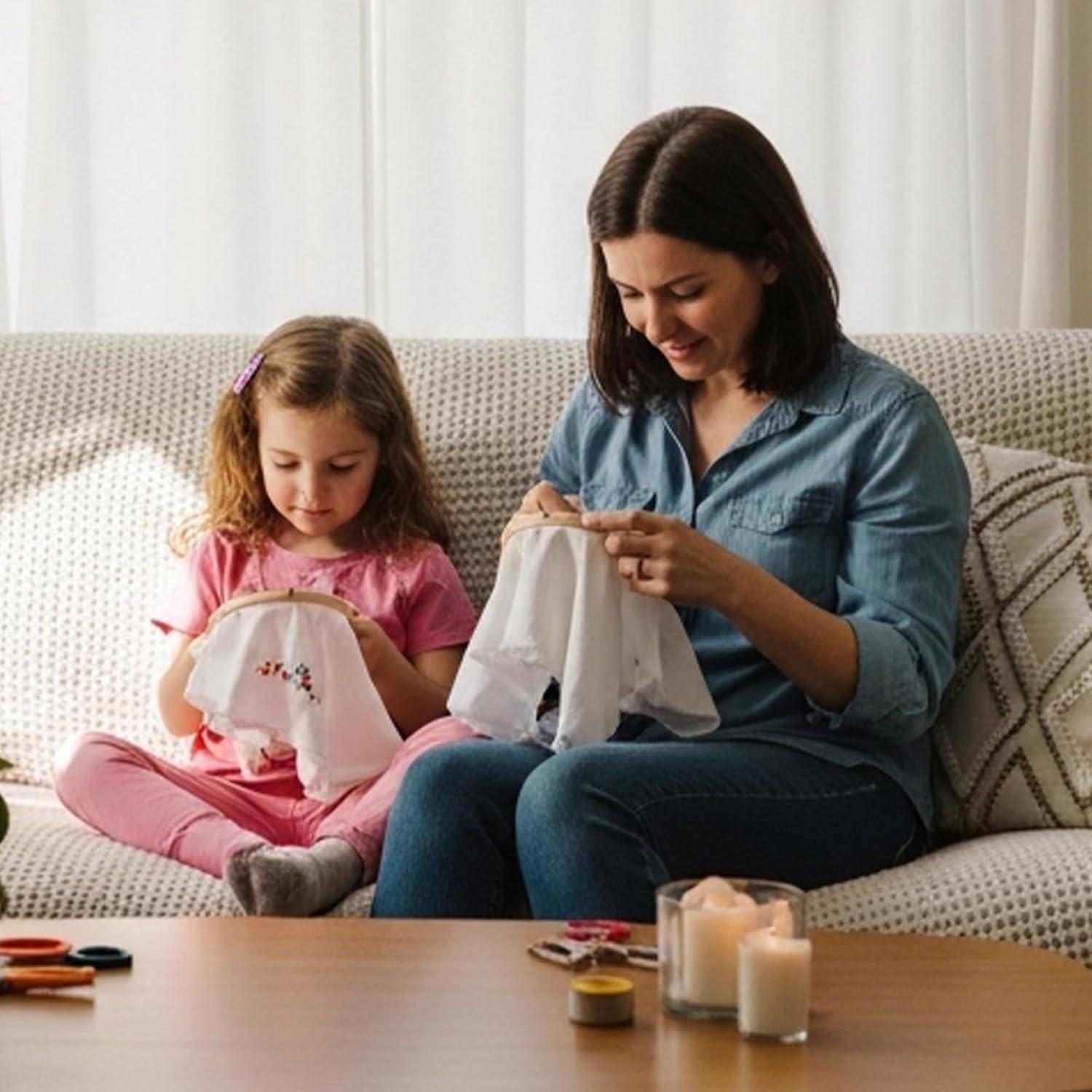 Aros de Bordado de Bambú Caydo 3 Piezas 15 cm con Tornillo