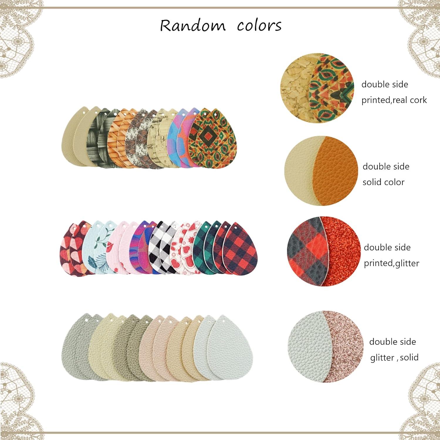 Kit de Fabricación de Pendientes AOUXSEEM 401 Piezas Cuero Sintético