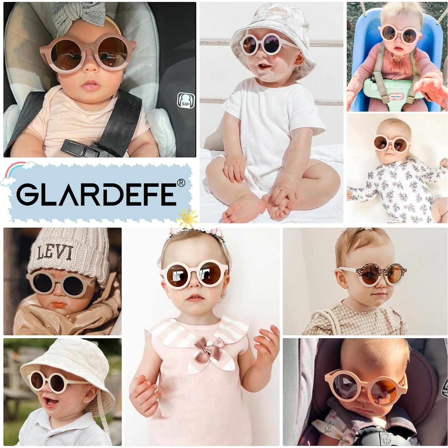 Gafas de sol polarizadas para bebés GLARDEFE con correa