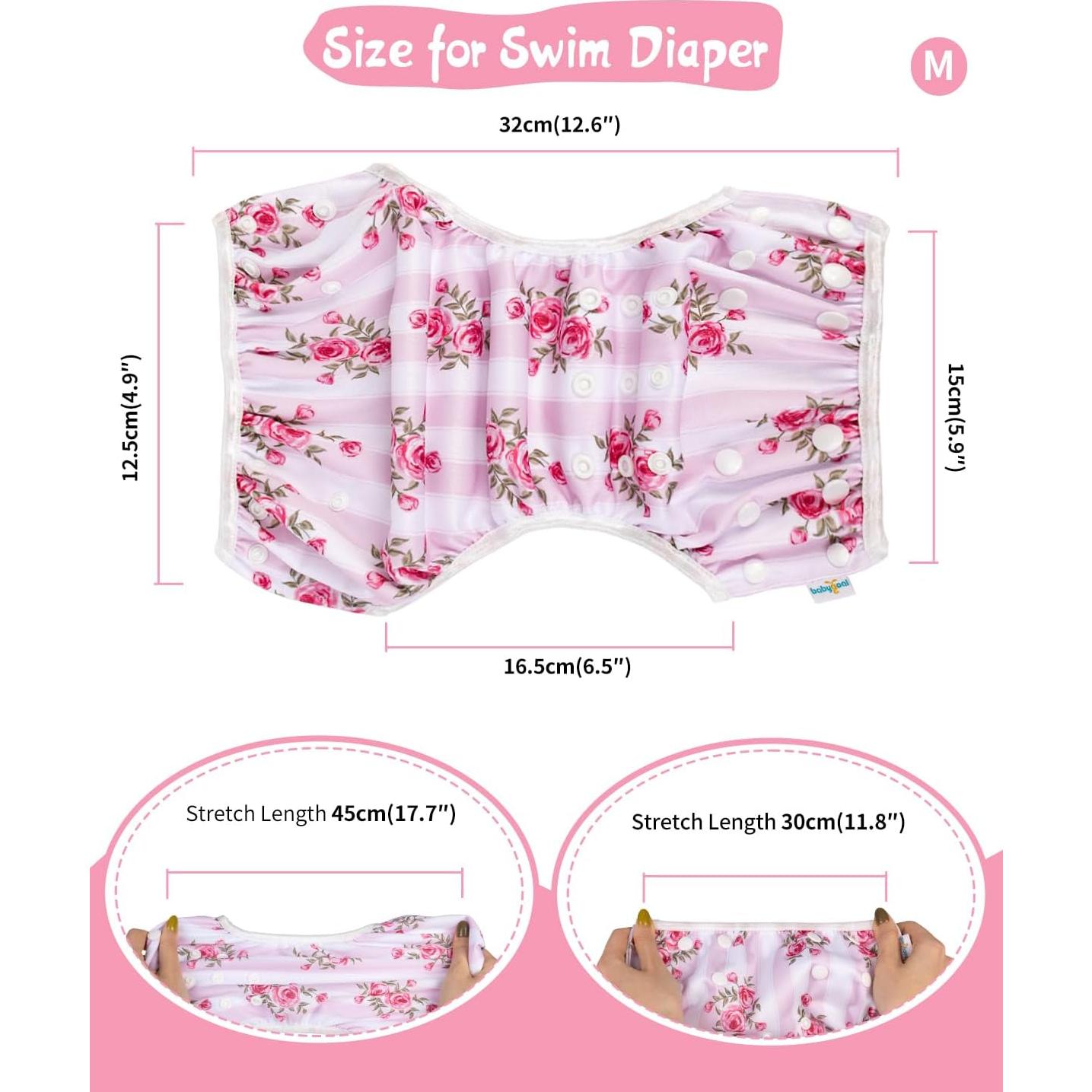 Pañales de Natación Reutilizables Babygoal - 4 Paquetes