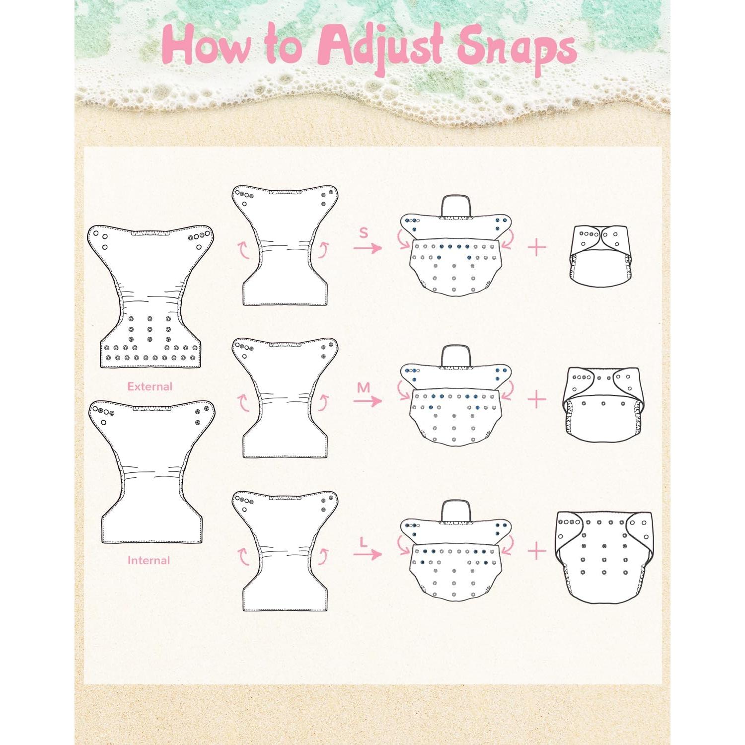 Pañales de Natación Reutilizables Babygoal - 4 Paquetes