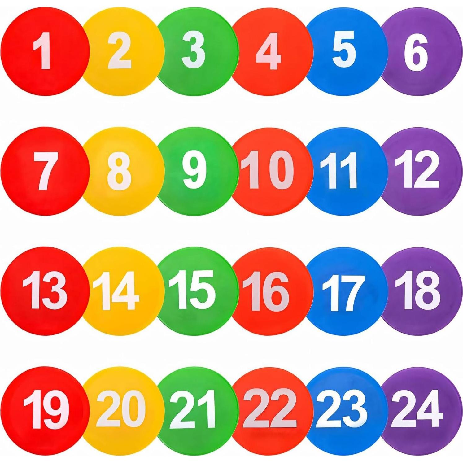 Marcadores de Poliéster Antideslizantes Nuburbur 9" Coloridos