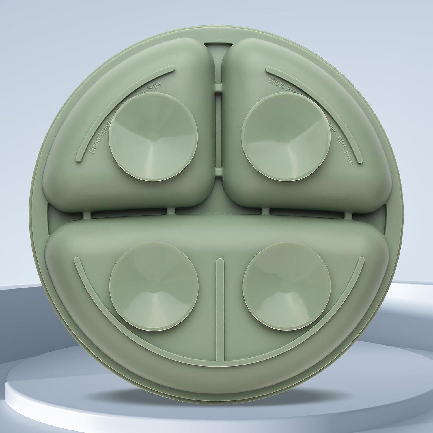 Set de Alimentación para Bebés Eascrozn - 2 Platos Silicona 190g