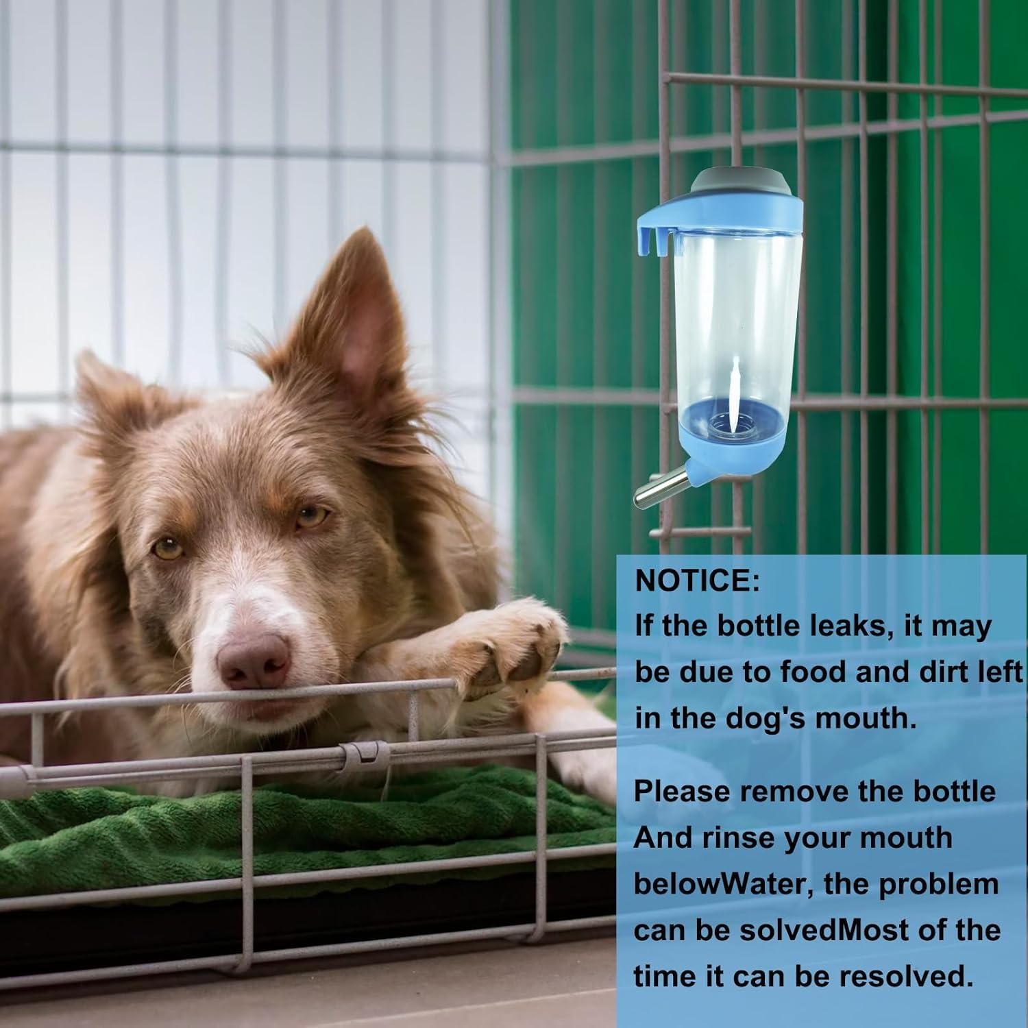 Botella de Agua para Perros DEEUCHIS 350ML Azul Sin Goteo