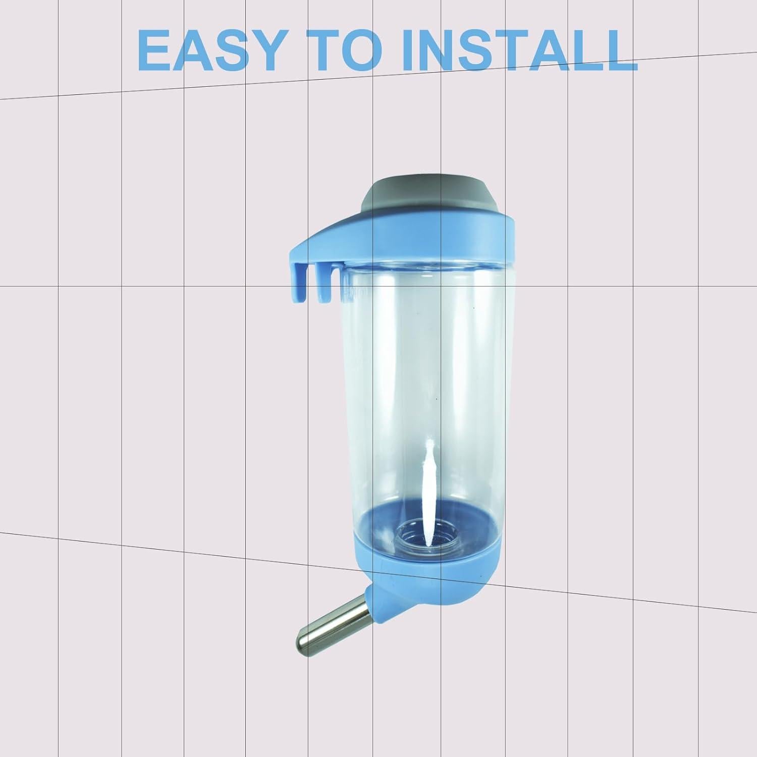 Botella de Agua para Perros DEEUCHIS 350ML Azul Sin Goteo