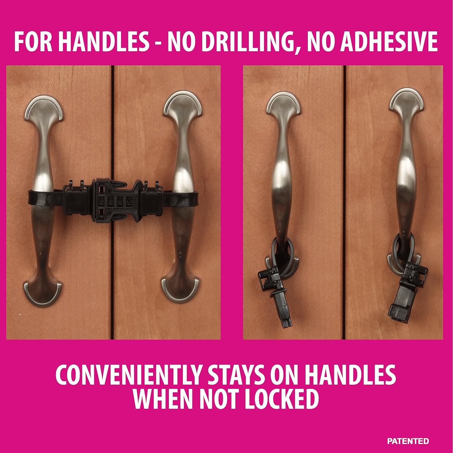 Candados de Seguridad para Gabinetes Kiscords - 4 Paquete Negro