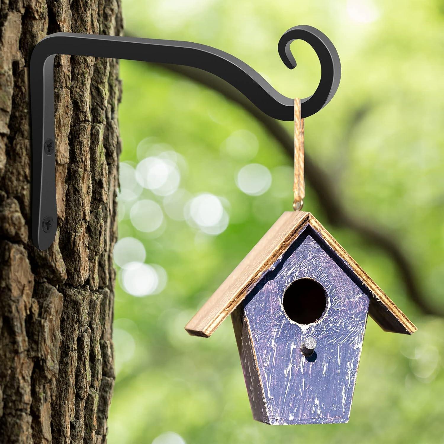 Gtongoko Soportes para Plantas Colgantes 15.24 cm Metal Negro