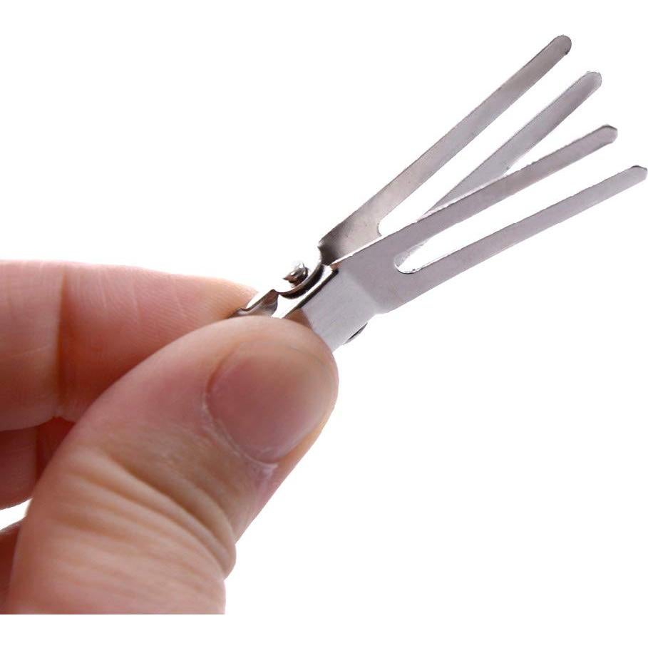 50 Clips para Cabello de Doble Pin Metalizados 4.5 cm