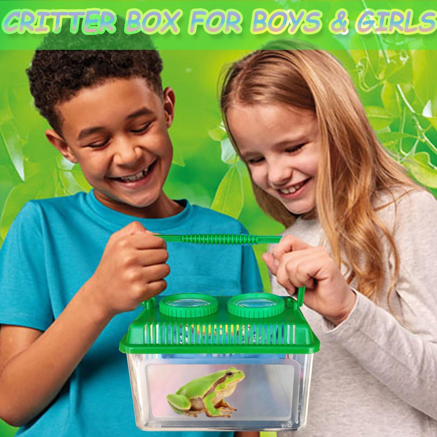 Kit de Captura de Insectos RORANIC con Lupa 5X y Contenedor Verde