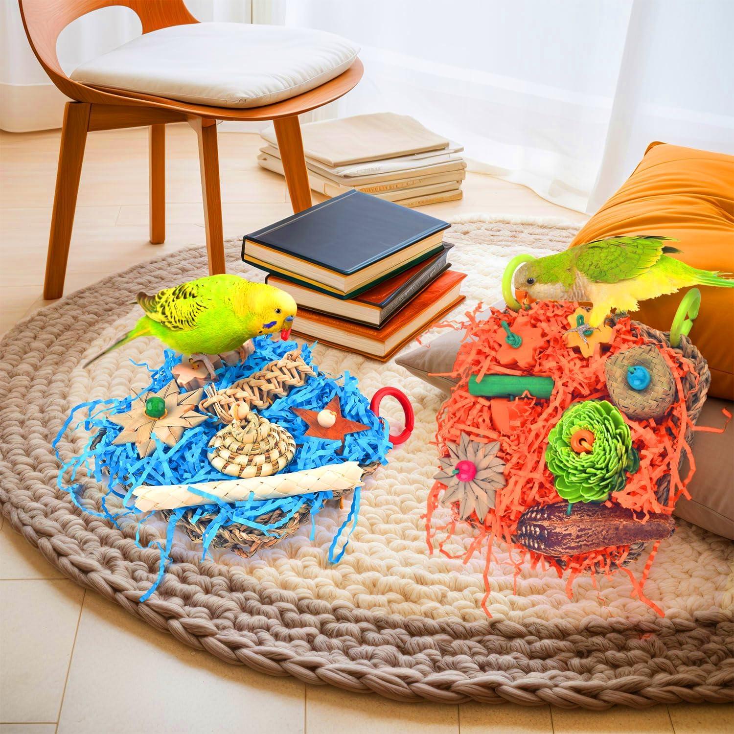 KATUMO Juguete para Aves 16.8x16.8cm Alfombra de Escalada