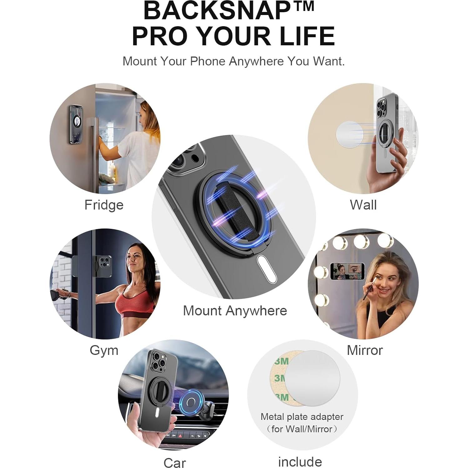 Soporte Magnético EWA MagOne Ultra para Teléfono - Negro