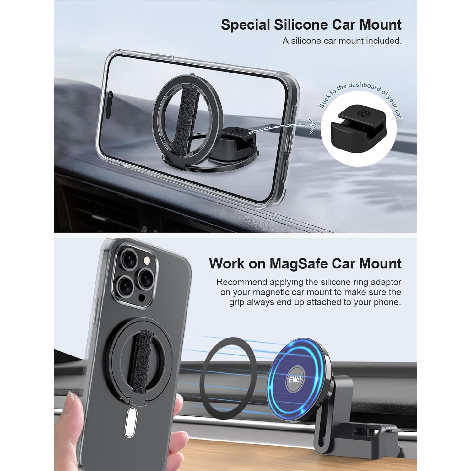 Soporte Magnético EWA MagOne Ultra para Teléfono - Negro