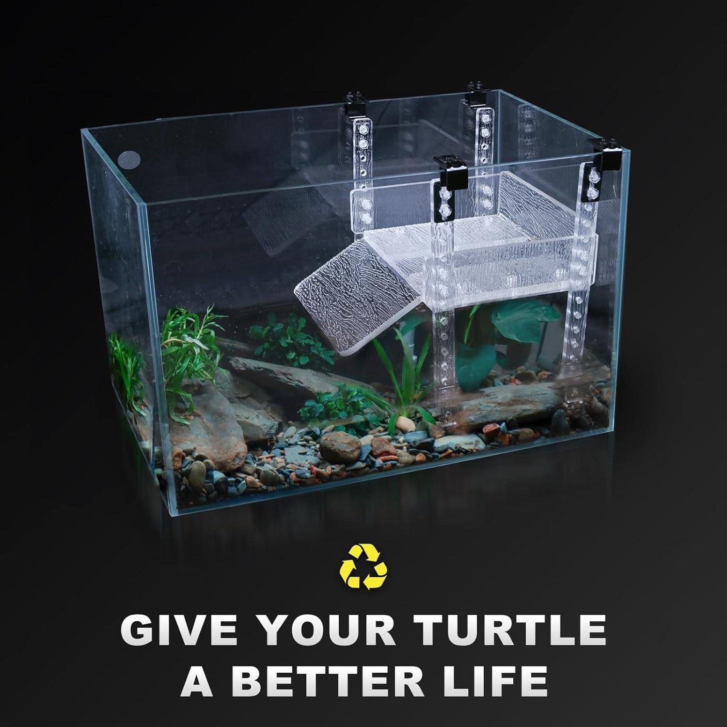 Plataforma de Sol Ajustable para Tortugas SIKGFPN 25-33 cm