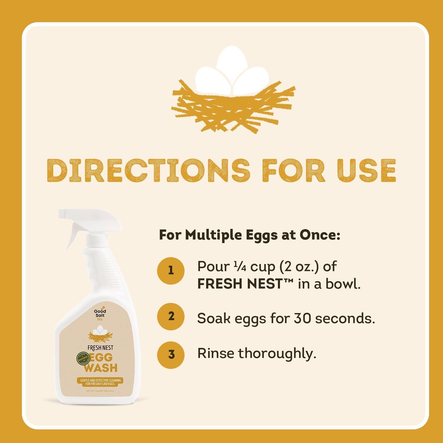 Limpiador Natural para Huevos Fresh Nest Clean Republic 3.78L