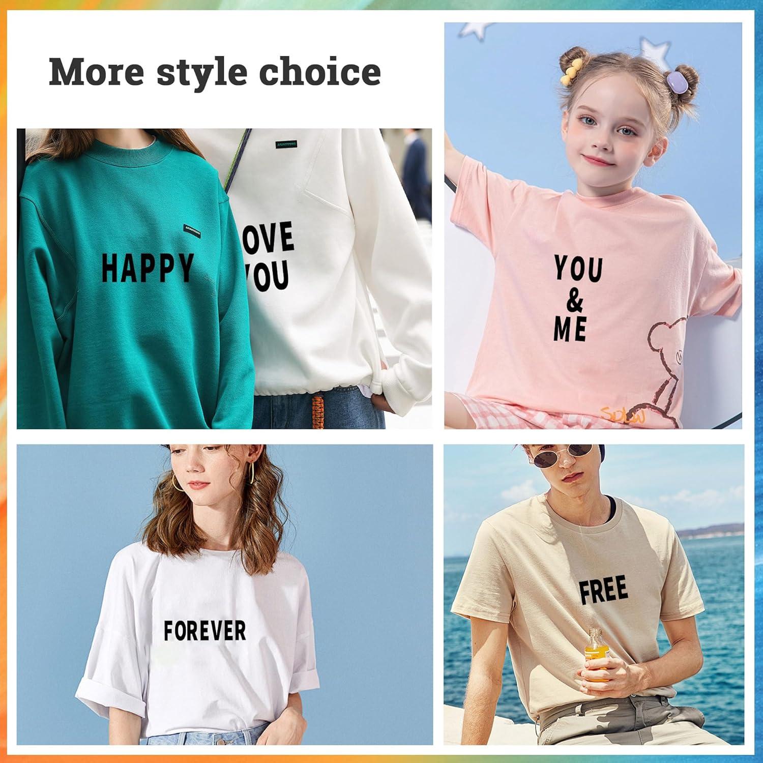 Set de Letras y Números de Planchar Metsyth 612 Piezas Negro