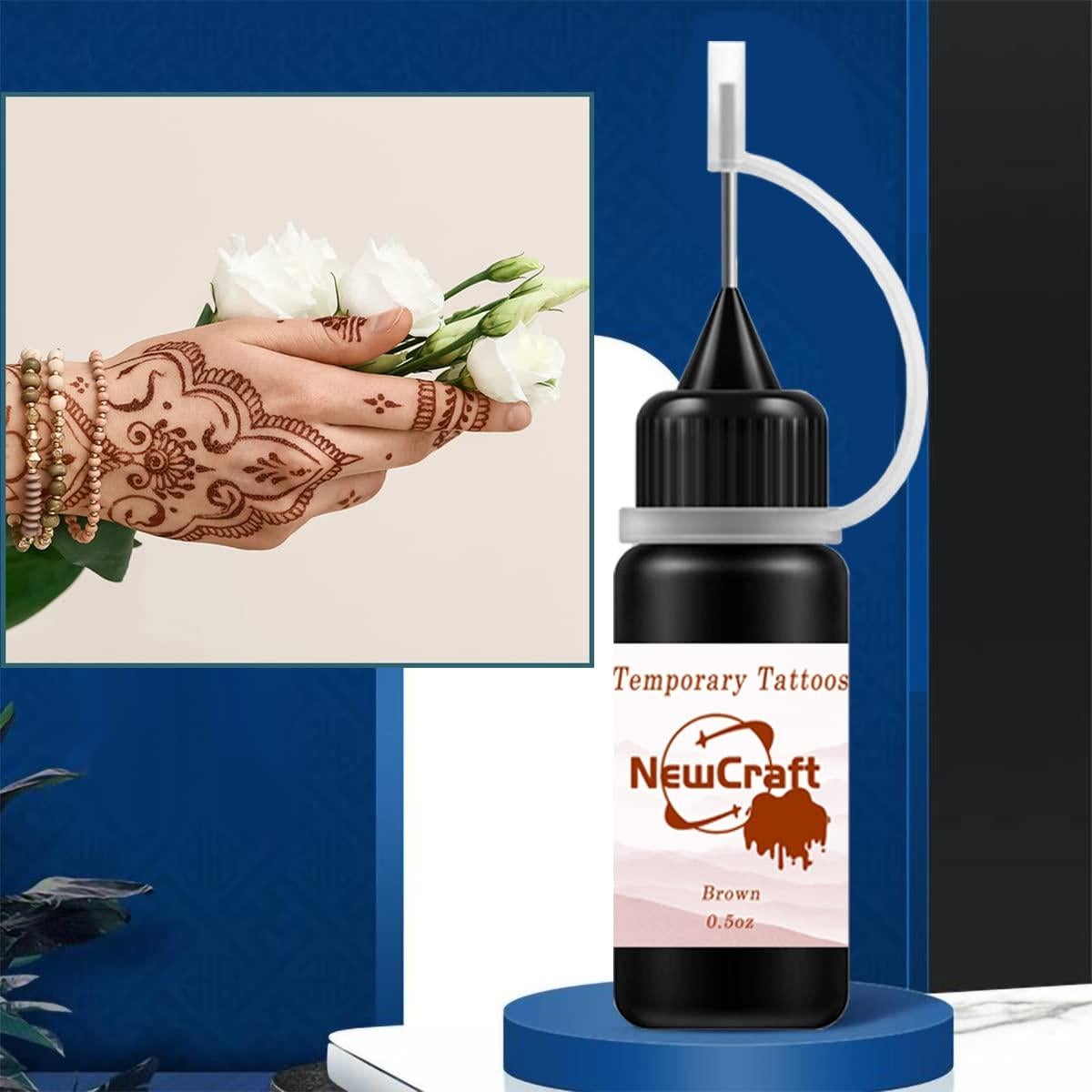 Kits de Tatuaje Temporal NewCraft - 8 Colores y 102 Plantillas